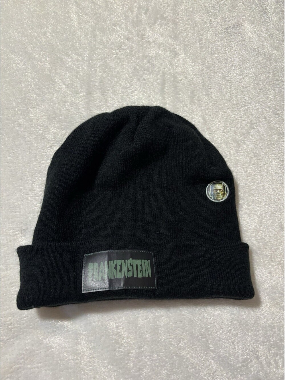 Universal Studios Monsters Frankenstein Acrylic Beanie Black EUC